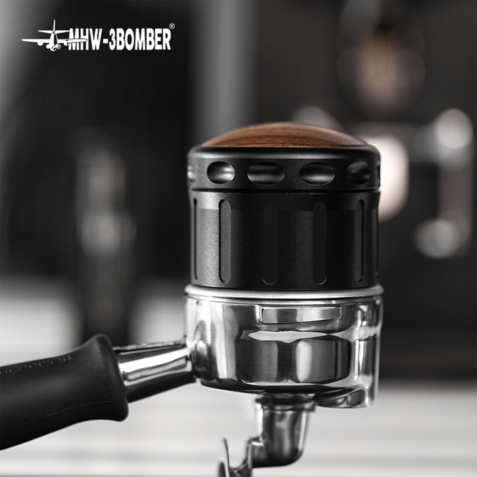 Nivelador de Café por Gravedad, Cross Base, 4 Remos, 58 mm, MHW-3Bomber - Imagen 6