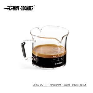 Jarra Medidora de Espresso 120 ml, Doble Pico, MHW-3Bomber