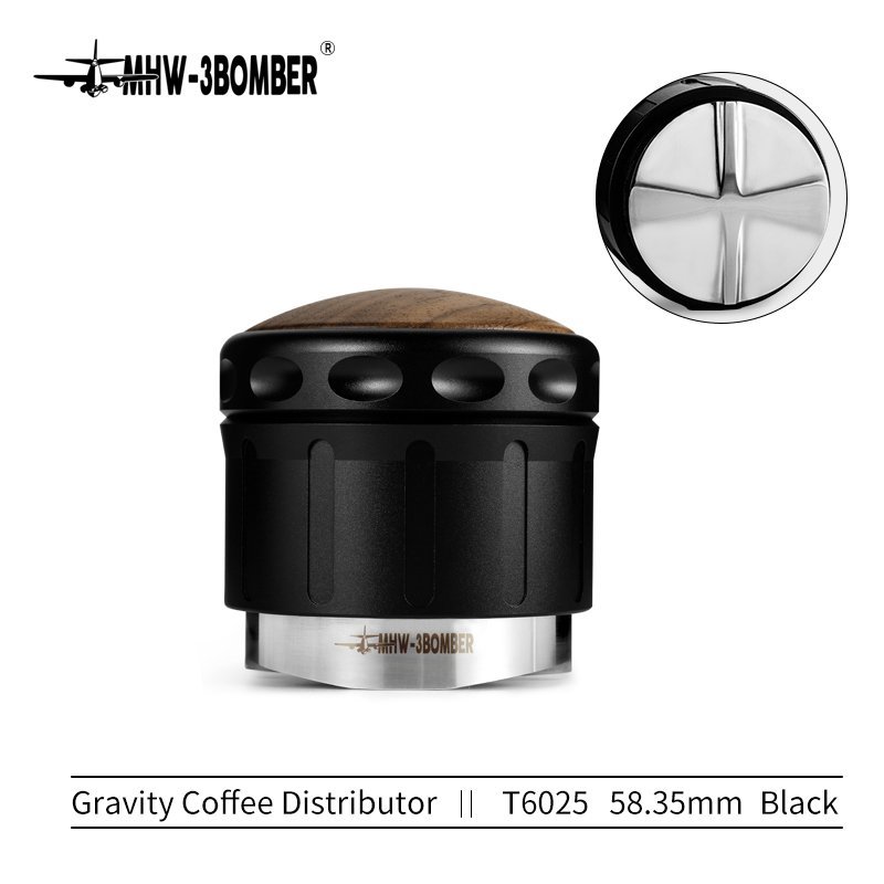 Nivelador de Café por Gravedad, Cross Base, 4 Remos, 58 mm, MHW-3Bomber