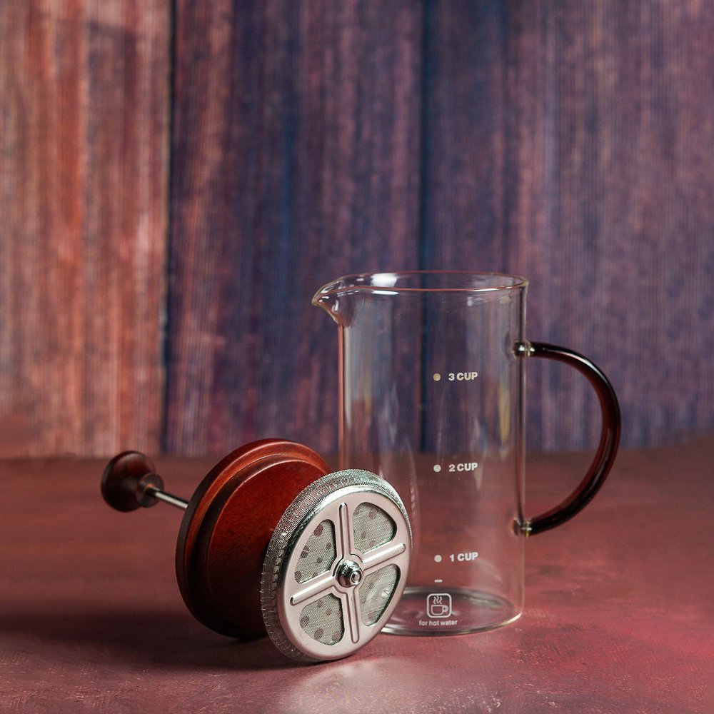 Prensa Francesa Tapa de Madera 800 ml - Imagen 2