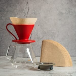 Kit V60 de Cerámica Rojo