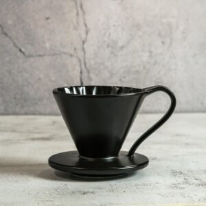 Dripper V60 Cerámica Negro 1-2 Tazas