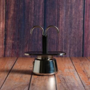 Moka Doble de Acero Inoxidable 2 Tazas