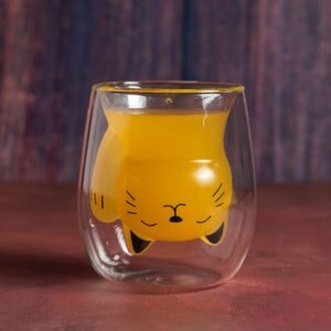 Vaso Doble Pared Gatito de la Suerte 200 ml